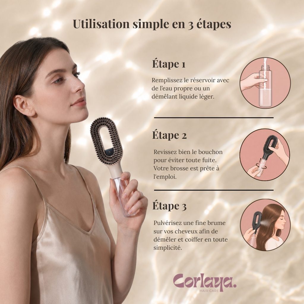 Brosse Corlaya 2-en-1