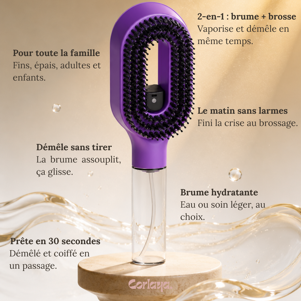 Brosse Corlaya 2-en-1